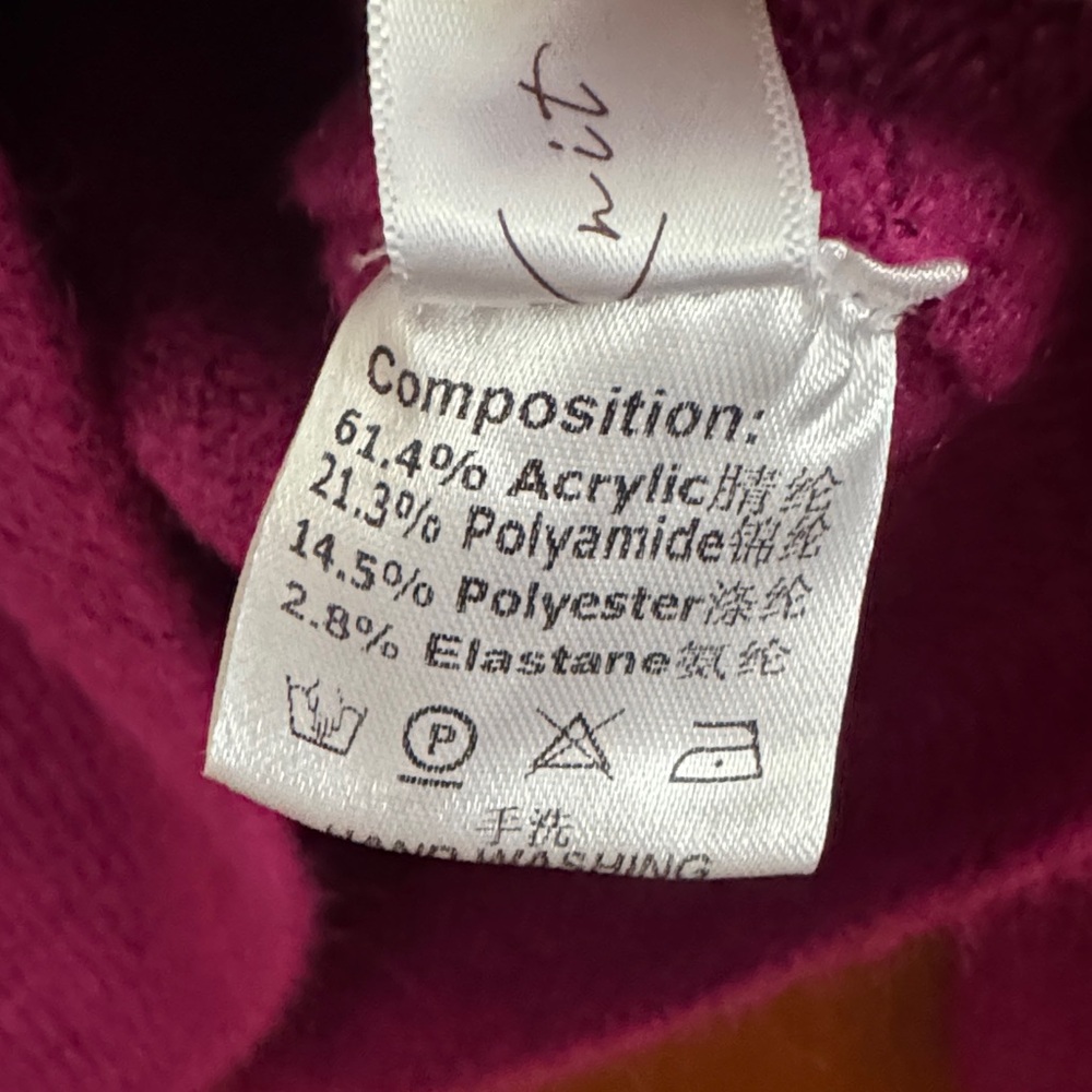 SHEIN Fuchsia Turtleneck Sweater - Picture 3 of 3